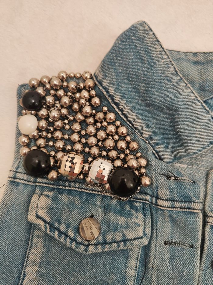 Veste en jean sans manche femme - photo numéro 6