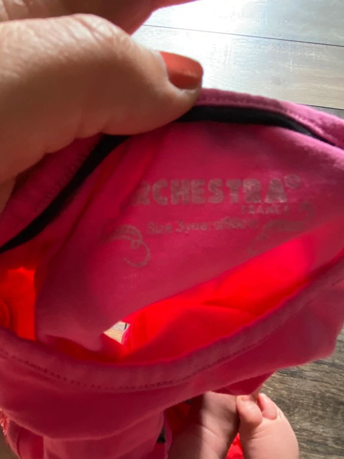 T-shirt fille rose orchestra 3 ans danseuse - photo numéro 3