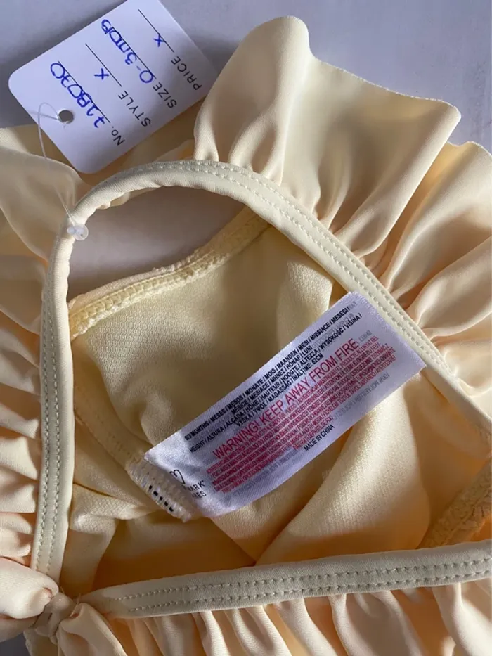 Maillot de bain jaune clair Primark 0-3 mois [ref.71B070] - photo numéro 3