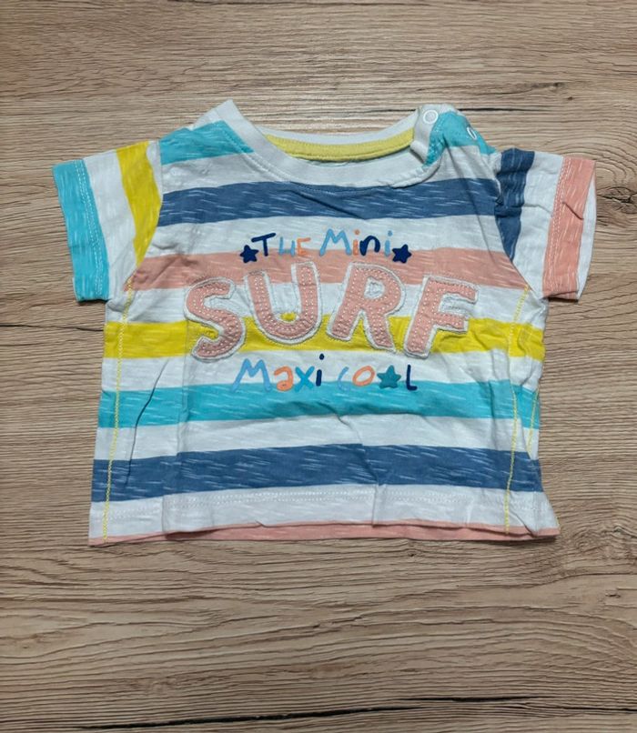 Lot 4 T-shirts et 2 polos manches courtes 3 mois - photo numéro 2