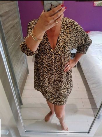 Magnifique robe léopard taille 36 zara Trafaluc collection