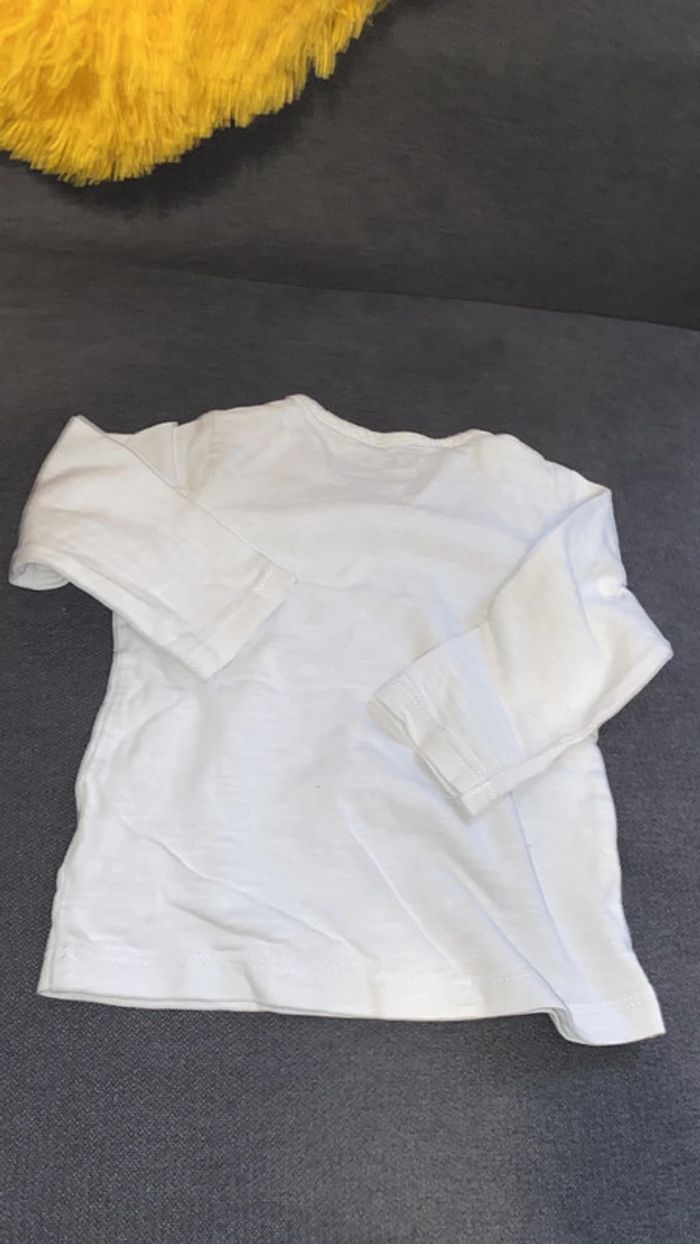 Tee shirt garçon longues manches 9 mois - photo numéro 3