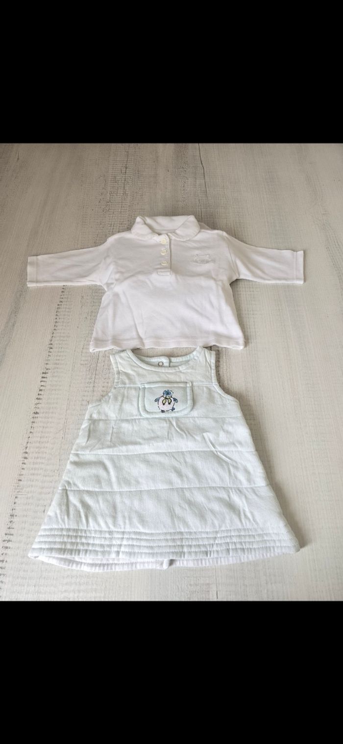 Robe et haut bébé 3 mois