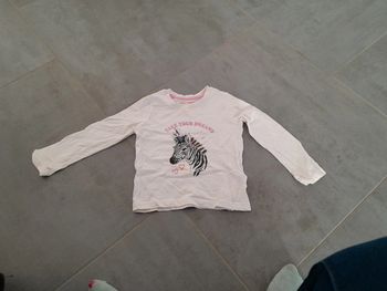 T shirt zebre 4 ans