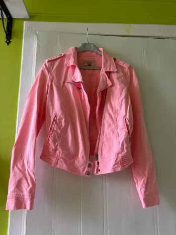 Veste jeans rose