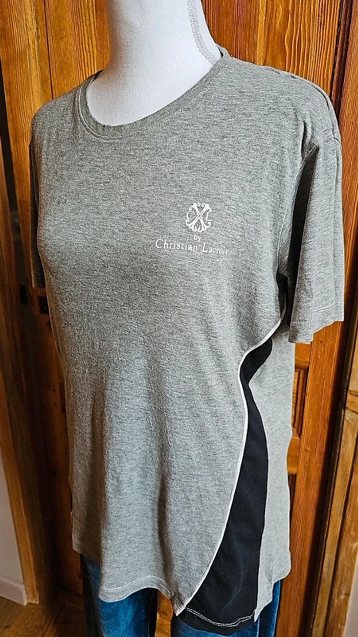 Tee shirt gris Christian Lacroix homme