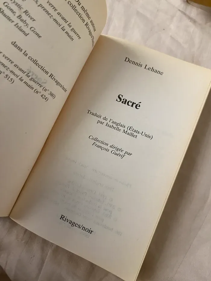 Dennis Lehane – Sacré - photo numéro 2