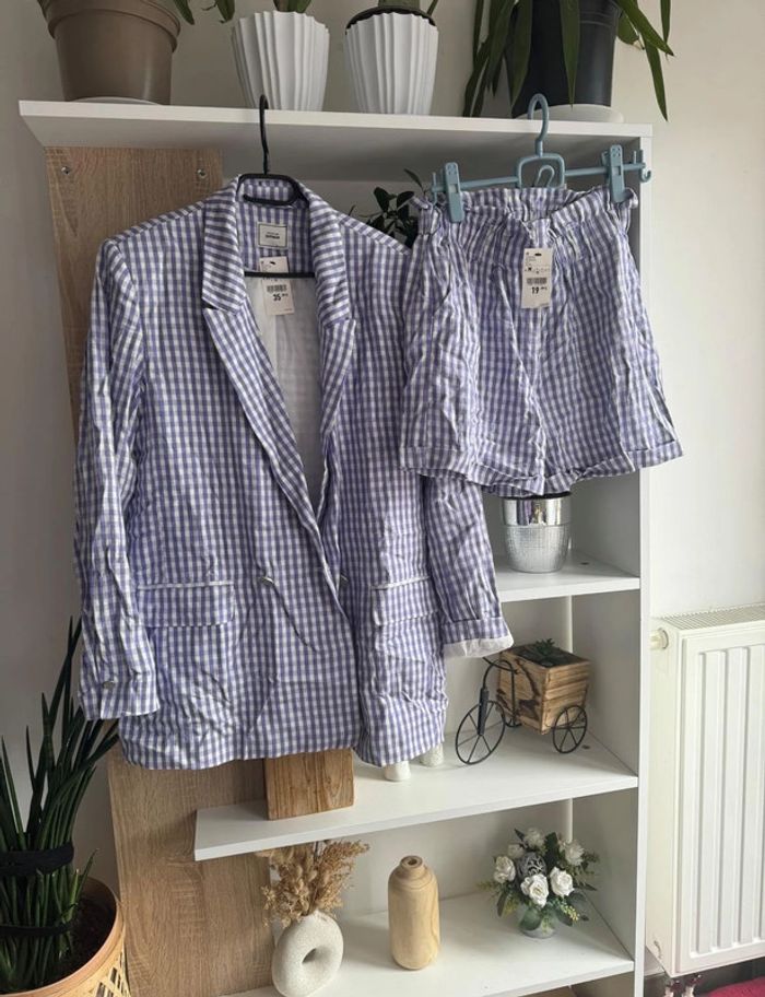 Ensemble blazer et short vichy Lila - photo numéro 2