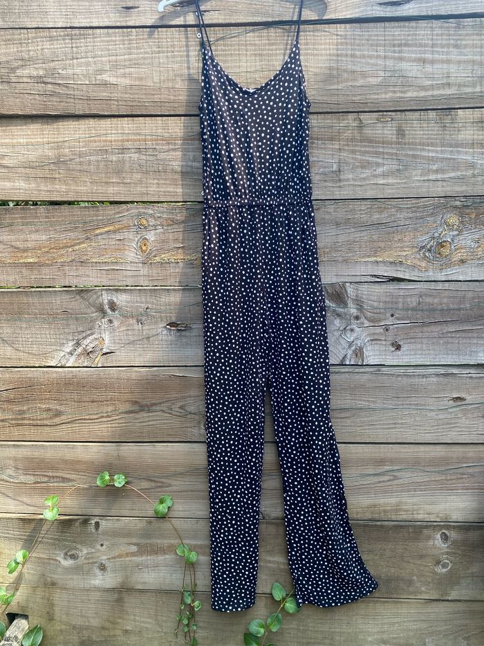 Combinaison noire à pois blanc Taille S/34 - photo numéro 3