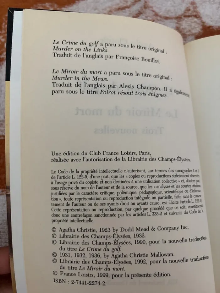Le crime du golf et le miroir du mort - photo numéro 6
