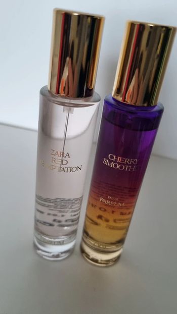 2 Parfum RED temptation & cherry Smoothy  30 ml  de chez Zara neuf