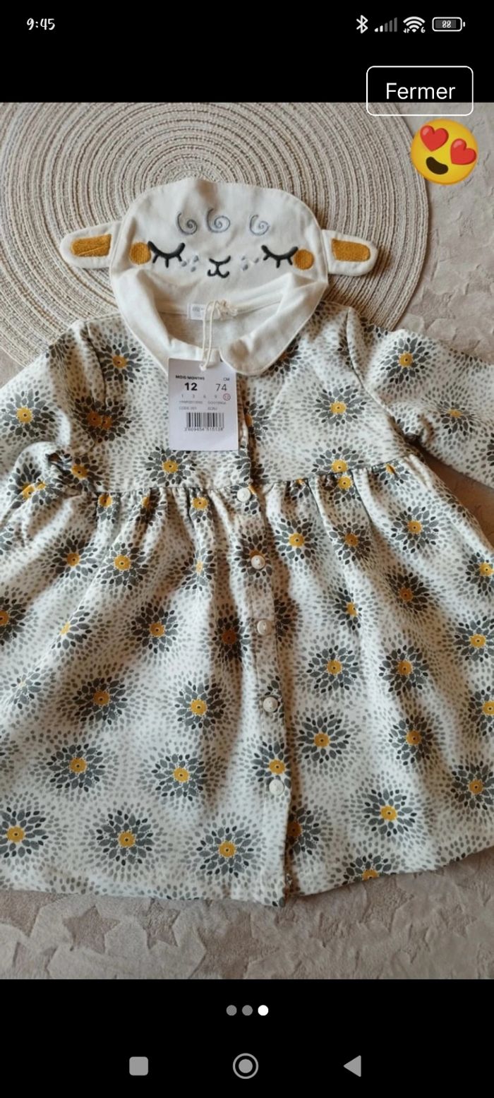 Robe DPAM 12 mois NEUVE - photo numéro 3