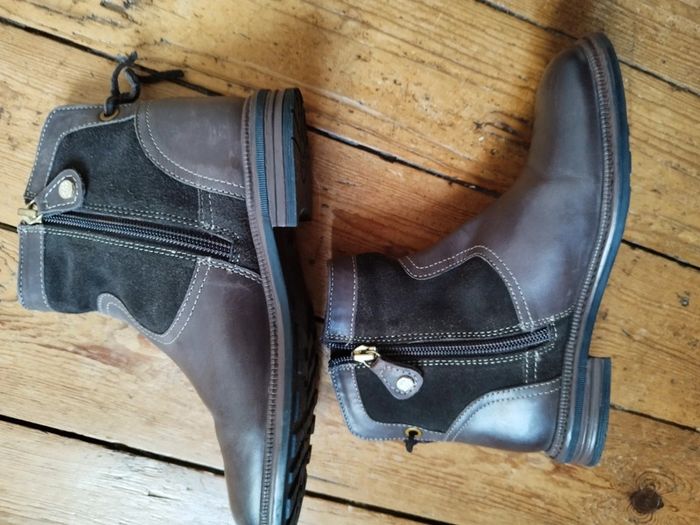 Bottines cuir marron 32 - photo numéro 6
