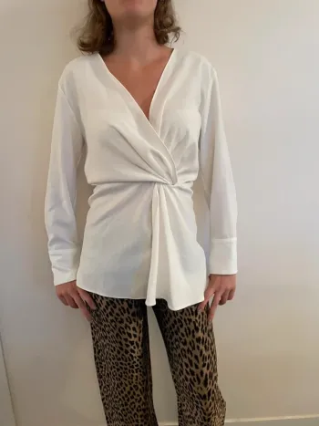 Chemisier blanc stylé et chic Zara 38