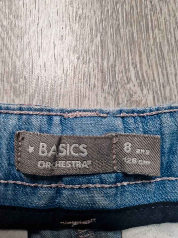 Short en jean fleurs tropicales Orchestra 8 ans - photo numéro 4