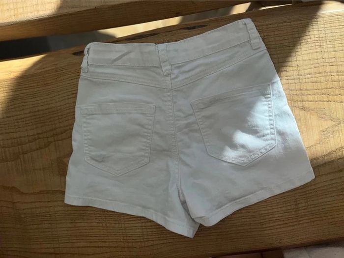 Short taille 32 12 ans blanc Jennyfer à strass été jean - photo numéro 3