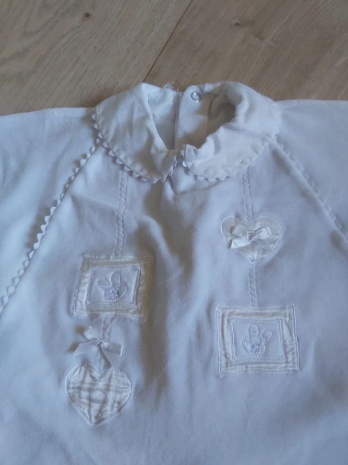 Grenouillère/pyjama velours fille 3 mois (78) - photo numéro 2