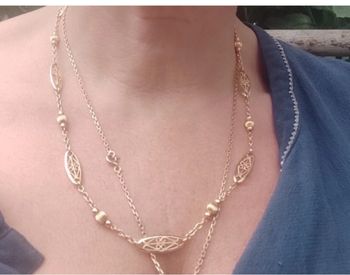 Collier filigrane plaqué or