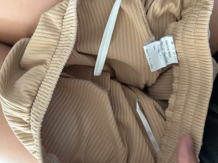 Pantalon long plissé Shein beige - photo numéro 2