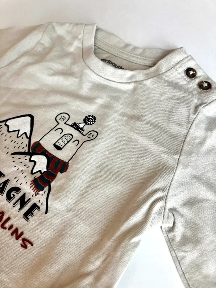 T-shirt manches longues 6mois - photo numéro 2