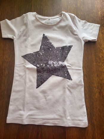 1 tee-shirt manche courte fille 7/8 ans 