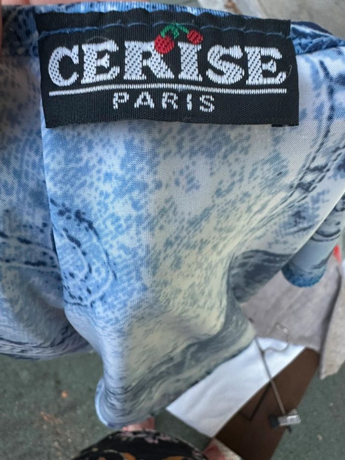 🌊 Débardeur bleu effet jean – Cerise Paris – Taille S - photo numéro 5