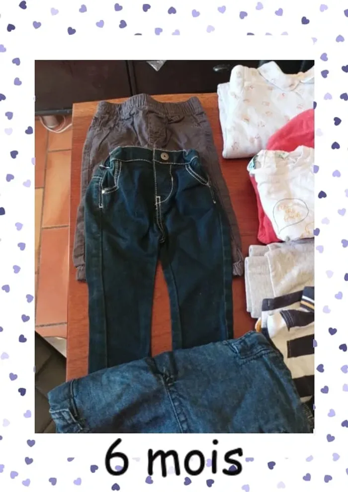 Lot 6 mois garçon demi saison et hiver 24 pièces - photo numéro 4