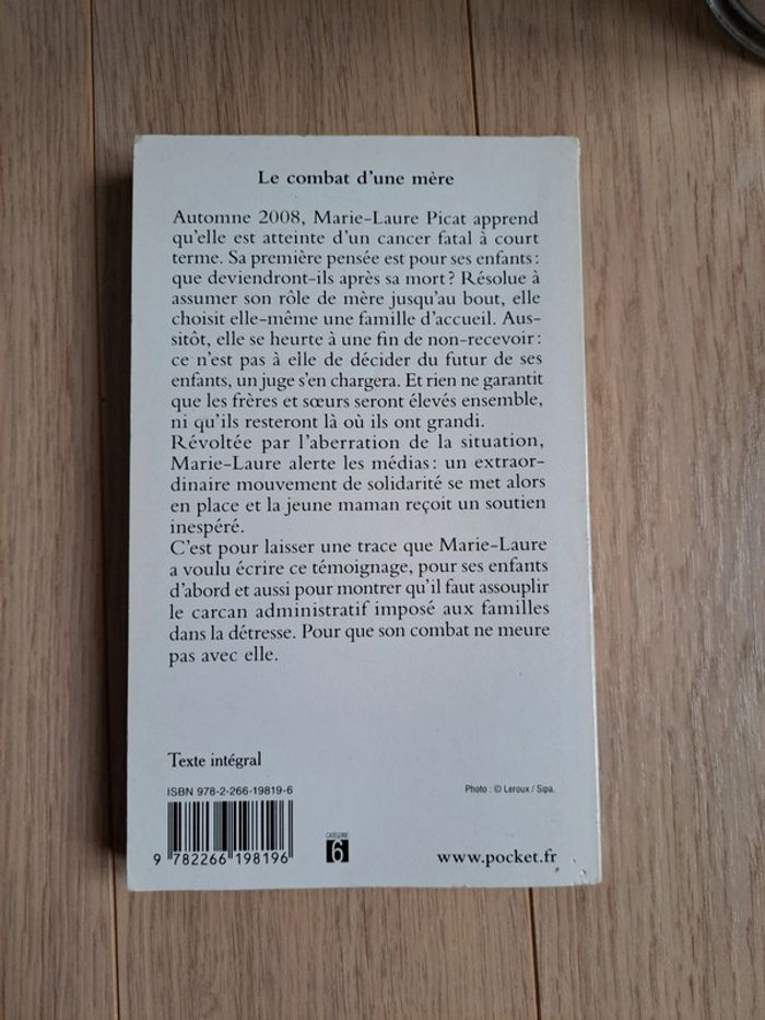 Livre "Le courage d'une mère" de Marie-Laure Picat 📖 - photo numéro 2