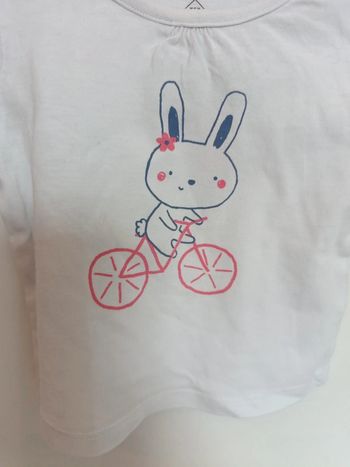 Tee shirt lapin 3 mois