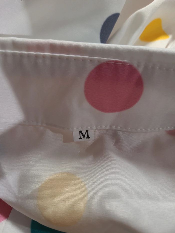 Blouse à pois colorée - photo numéro 7