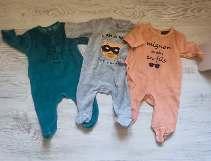 Lot de 3 pyjamas