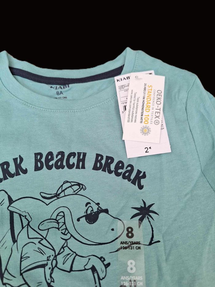 T-shirt manches courtes 8 ans Kiabi NEUF - photo numéro 2