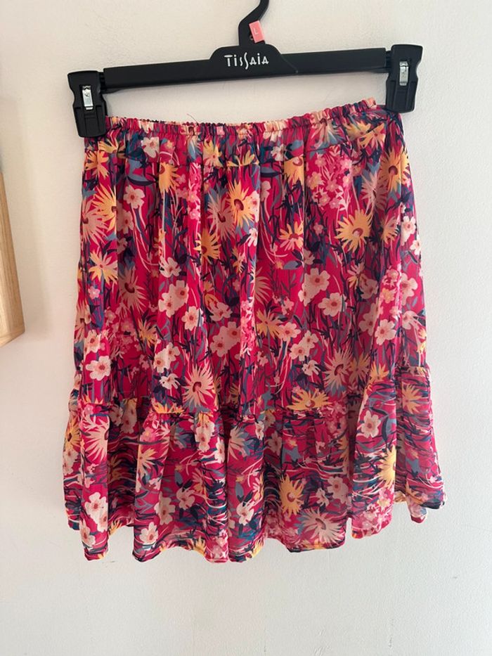 Jupe femme à fleurs, fluide, taille 36 S cloothes - photo numéro 2