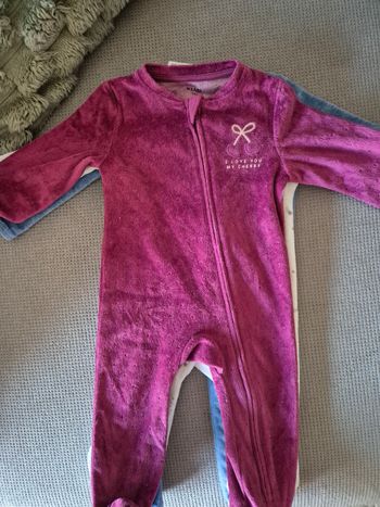 Pyjama Velours Violet - NEUF
