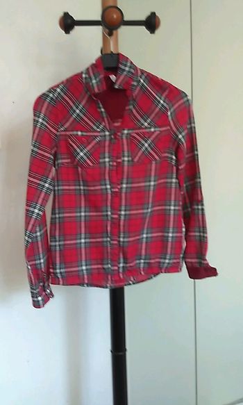 Chemise rouge quadrillée