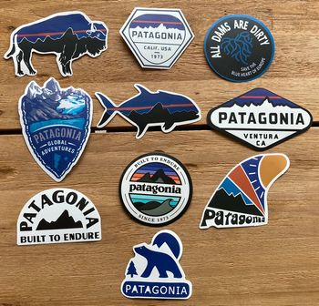 10 stickers Patagonia