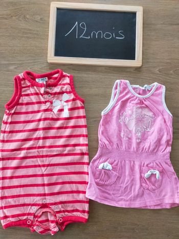 Combinaison/robe été fille taille 12mois