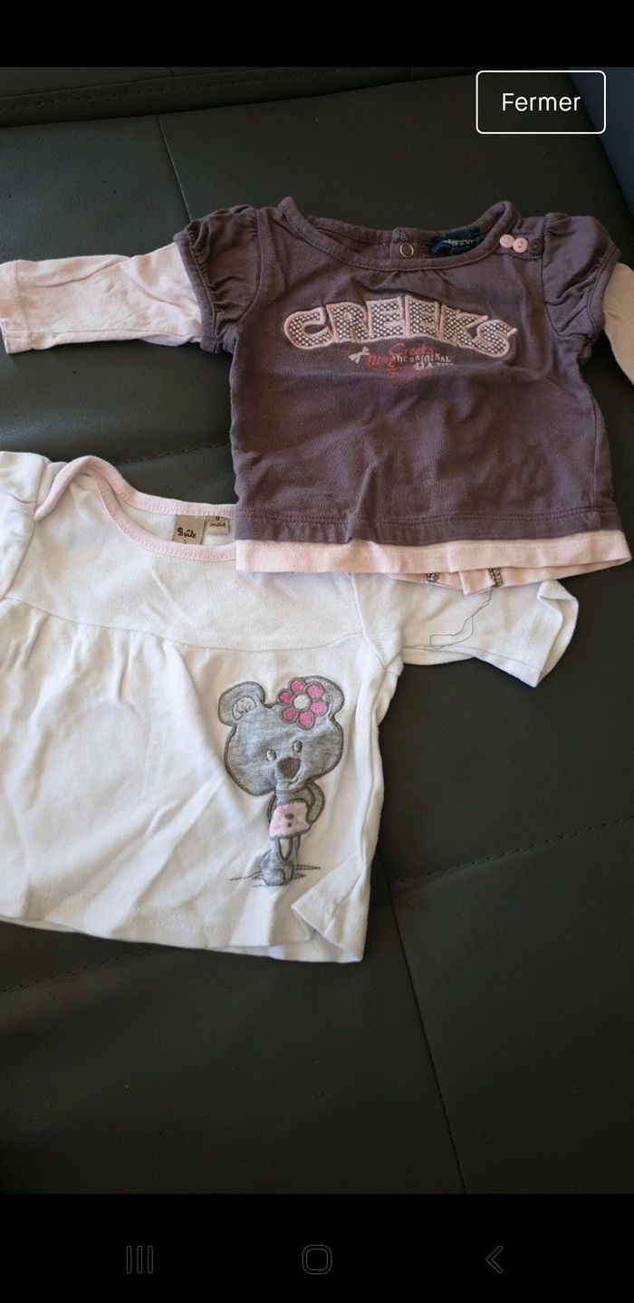 2 petit pulls manches longues