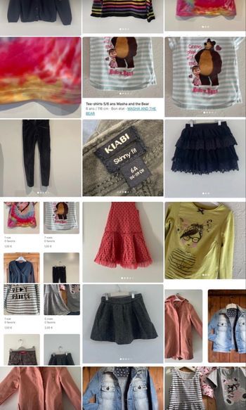 Lot vêtements fille 5/6 ans