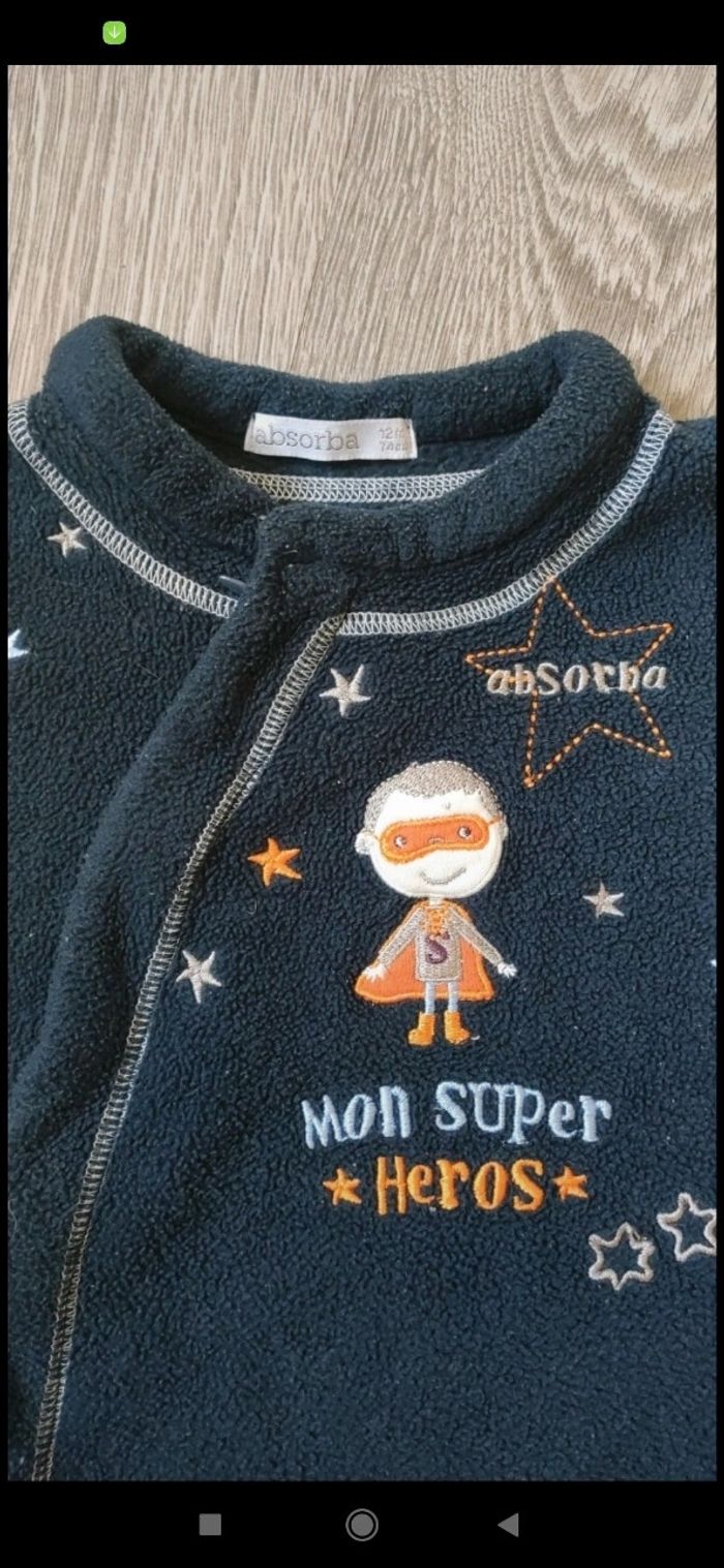 Pyjama polaire absorba 12 mois - photo numéro 4