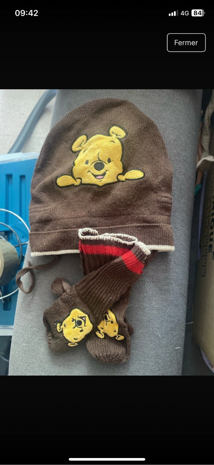 Bonnet gants Winnie l’ourson