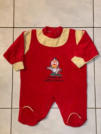 Pyjama velours 2 mois