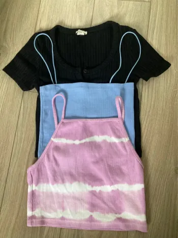 Lot de 3 crop top