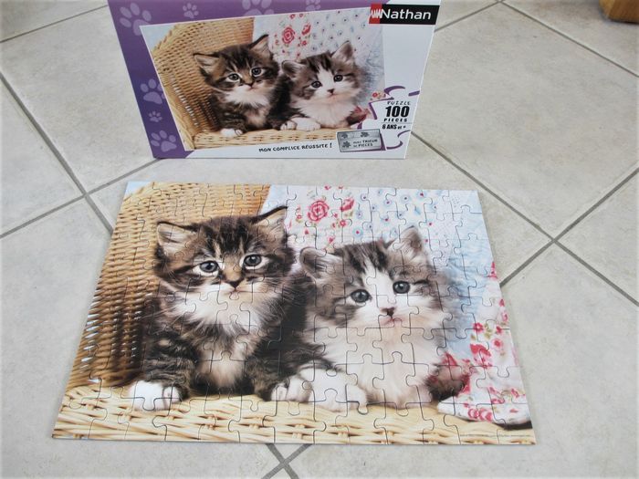 Puzzle duo de chatons 100 pièces - Nathan