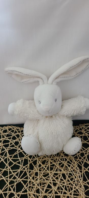 Doudou Lapin Kaloo - Collection Plume Blanc