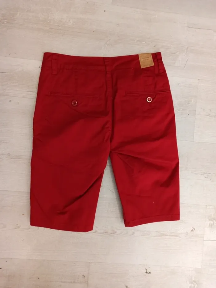 Short chino rouge uni homme 28US - photo numéro 2