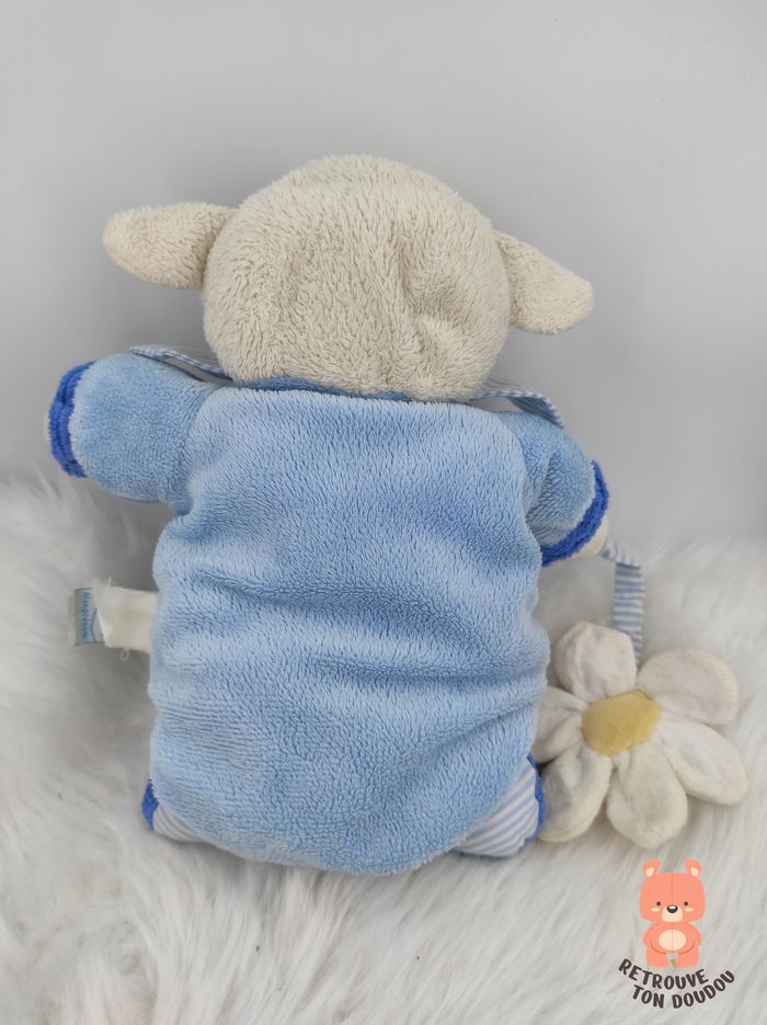 Doudou Marionnette Mouton Bleu Doudou et Compagnie - photo numéro 2