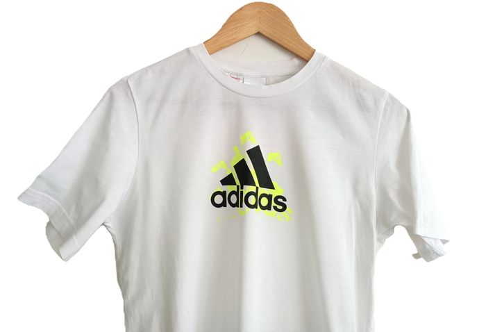 T shirt blanc manches courtes. Adidas. Taille 14 ans - photo numéro 2