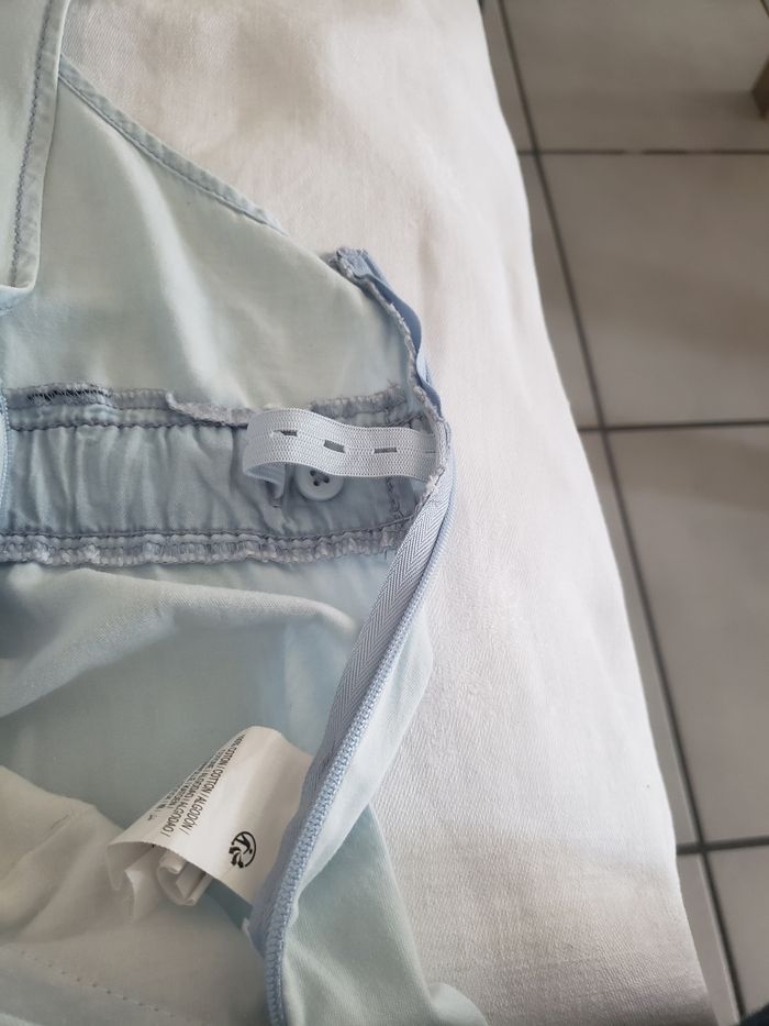 Salopette short bleu clair - photo numéro 4