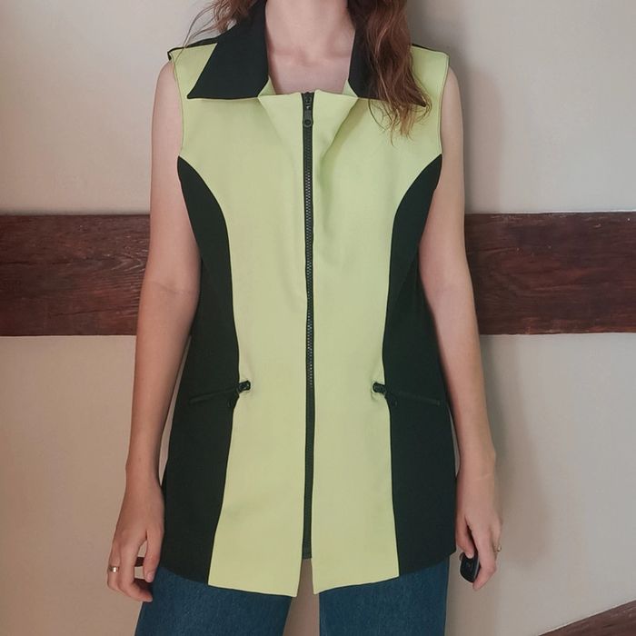 Veste sans manches noire et verte Orsay - photo numéro 4